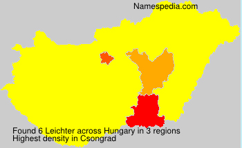 Surname Leichter in Hungary Surname Leichter in Hungary