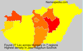 Surname Lex in Hungary Surname Lex in Hungary