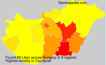Surname Libor in Hungary Surname Libor in Hungary