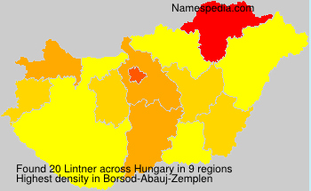 Surname Lintner in Hungary Surname Lintner in Hungary