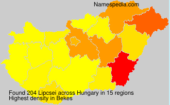 Surname Lipcsei in Hungary Surname Lipcsei in Hungary