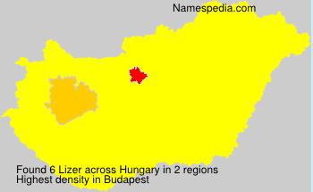 Surname Lizer in Hungary Surname Lizer in Hungary