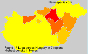 Surname Luda in Hungary Surname Luda in Hungary