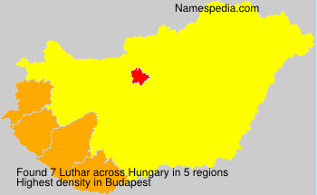 Surname Luthar in Hungary Surname Luthar in Hungary
