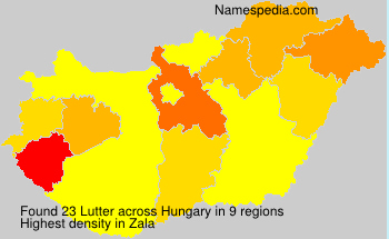 Surname Lutter in Hungary Surname Lutter in Hungary