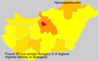 Surname Lux in Hungary Surname Lux in Hungary
