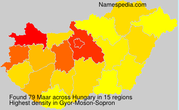 Surname Maar in Hungary Surname Maar in Hungary