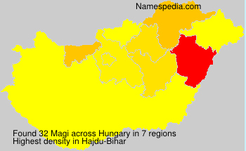 Surname Magi in Hungary Surname Magi in Hungary