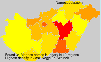Surname Magocs in Hungary Surname Magocs in Hungary