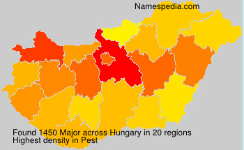 Surname Major in Hungary Surname Major in Hungary
