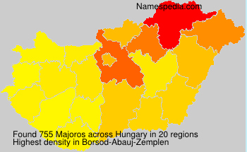 Surname Majoros in Hungary Surname Majoros in Hungary