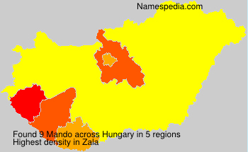Surname Mando in Hungary Surname Mando in Hungary