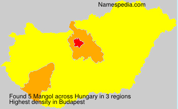 Surname Mangol in Hungary Surname Mangol in Hungary