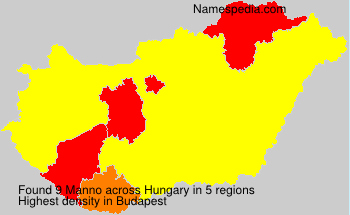 Surname Manno in Hungary Surname Manno in Hungary