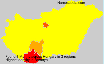 Surname Marthy in Hungary Surname Marthy in Hungary