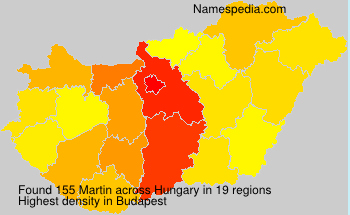 Familiennamen Martin - Hungary