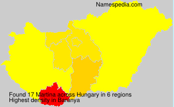 Surname Martina in Hungary Surname Martina in Hungary
