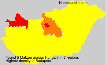 Surname Matzon in Hungary Surname Matzon in Hungary