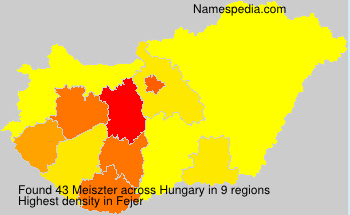 Surname Meiszter in Hungary Surname Meiszter in Hungary
