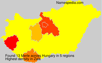 Surname Merle in Hungary Surname Merle in Hungary
