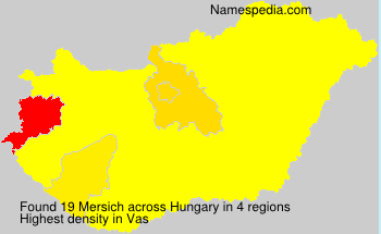 Surname Mersich in Hungary Surname Mersich in Hungary