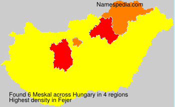 Surname Meskal in Hungary Surname Meskal in Hungary