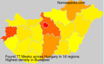 Surname Mesko in Hungary Surname Mesko in Hungary