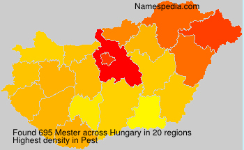 Surname Mester in Hungary Surname Mester in Hungary