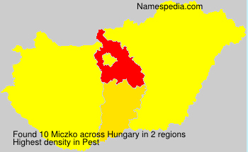 Surname Miczko in Hungary Surname Miczko in Hungary