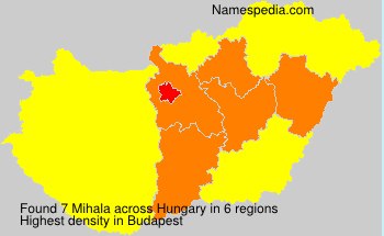 Surname Mihala in Hungary Surname Mihala in Hungary