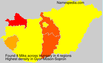 Surname Miks in Hungary