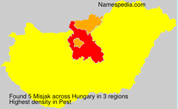 Surname Misjak in Hungary Surname Misjak in Hungary