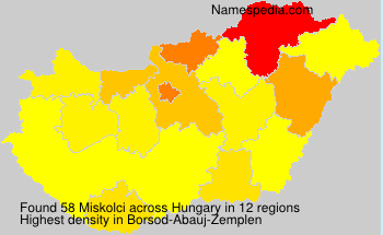 Surname Miskolci in Hungary Surname Miskolci in Hungary