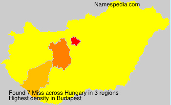 Surname Miss in Hungary Surname Miss in Hungary