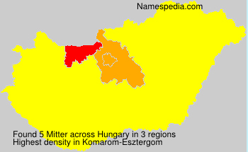 Surname Mitter in Hungary