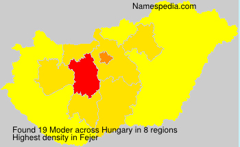 Surname Moder in Hungary Surname Moder in Hungary