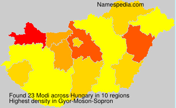 Surname Modi in Hungary Surname Modi in Hungary