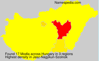 Surname Modla in Hungary Surname Modla in Hungary