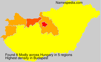 Surname Modly in Hungary Surname Modly in Hungary