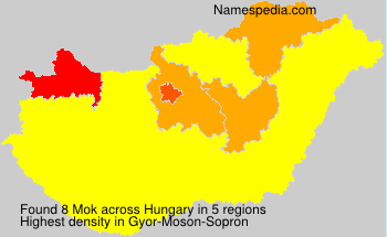 Surname Mok in Hungary Surname Mok in Hungary
