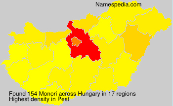 Surname Monori in Hungary Surname Monori in Hungary