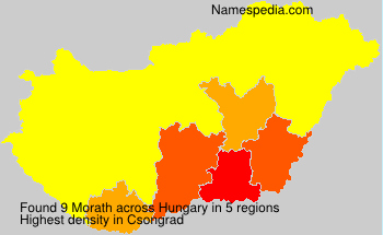 Surname Morath in Hungary