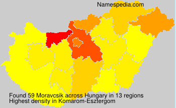 Surname Moravcsik in Hungary