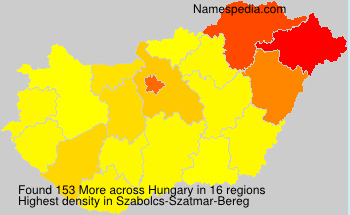 Surname More in Hungary Surname More in Hungary