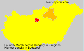 Surname Moreh in Hungary Surname Moreh in Hungary