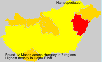Surname Mosek in Hungary Surname Mosek in Hungary
