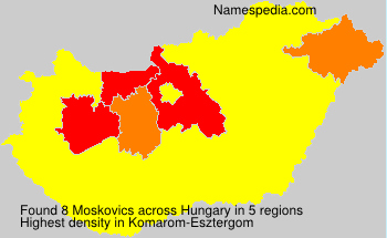 Surname Moskovics in Hungary Surname Moskovics in Hungary
