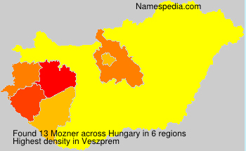 Surname Mozner in Hungary Surname Mozner in Hungary