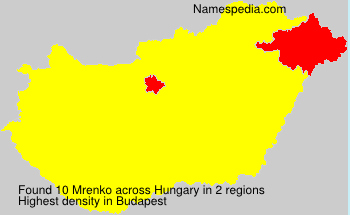 Surname Mrenko in Hungary Surname Mrenko in Hungary