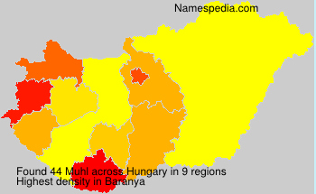 Surname Muhl in Hungary Surname Muhl in Hungary